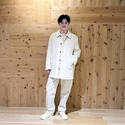 紳士 カシミヤ混ショートステンカラーコート | 無印良品