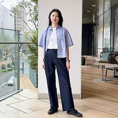 婦人 和紙混デニムパンツ | 無印良品