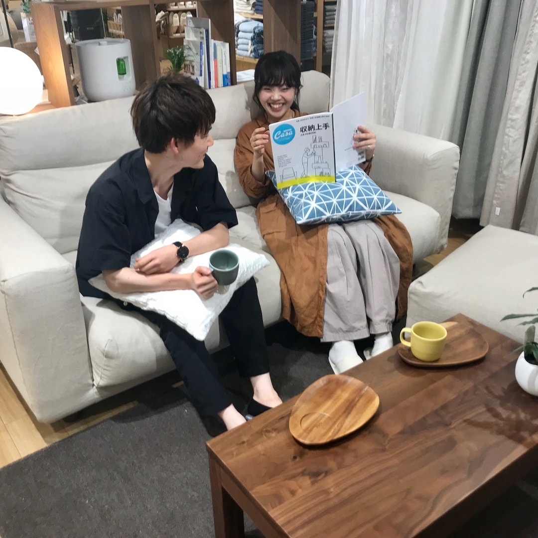 無印良品 アイボリー レザー 1人掛けソファ 座り心地抜群♪無印の一人掛けソファーのご紹介♪【稲城若葉台店