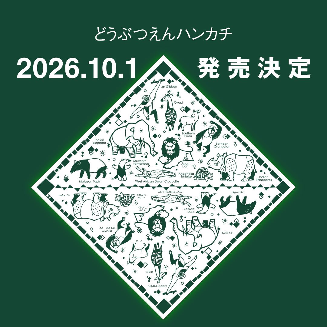 横浜動物園ハンカチ