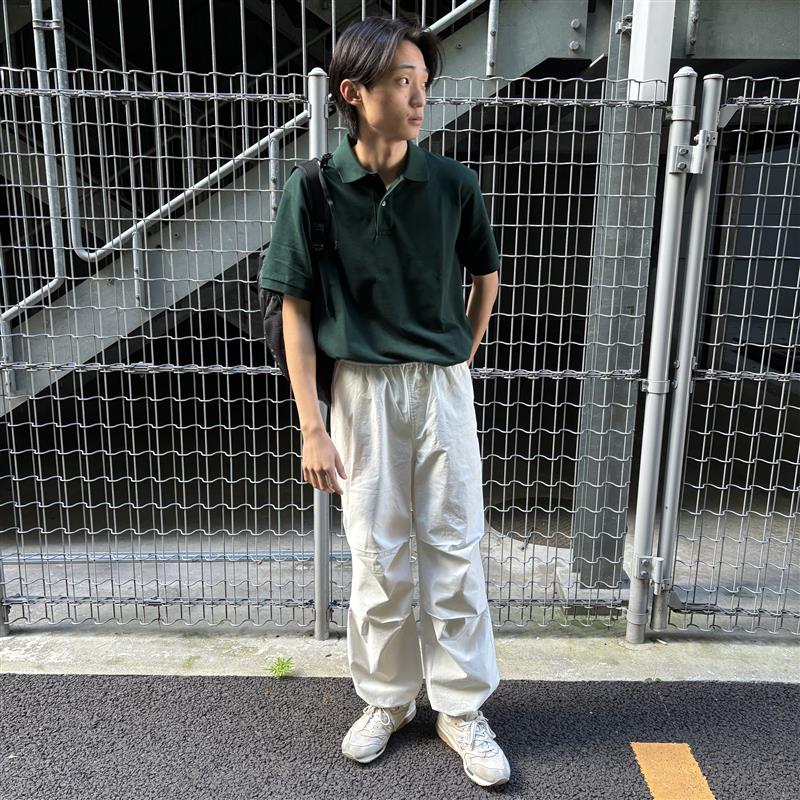 鹿の子編みポロシャツ