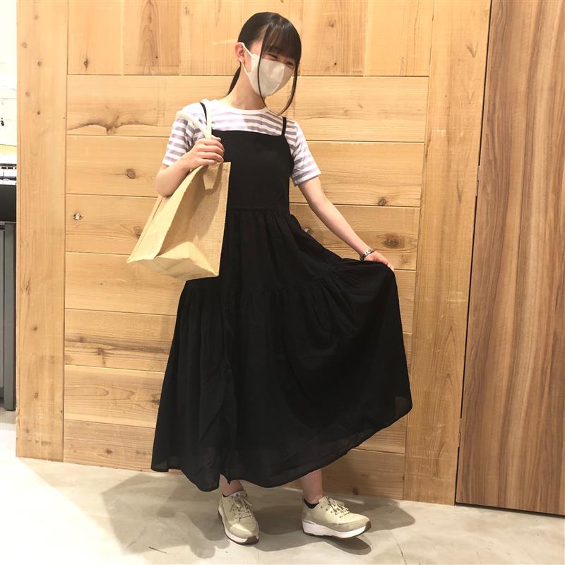 強撚キャミソールワンピース