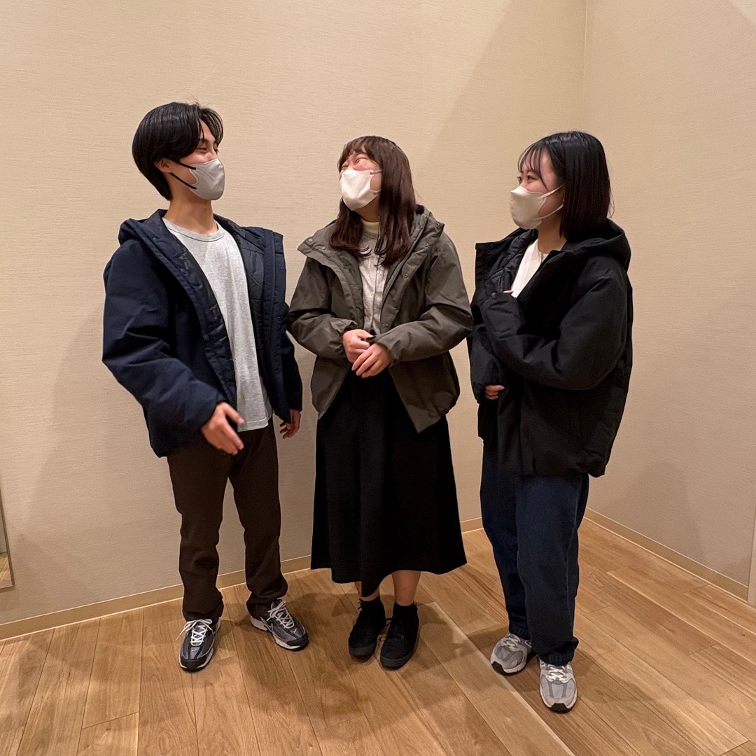 防風撥水中わたフードジャケット