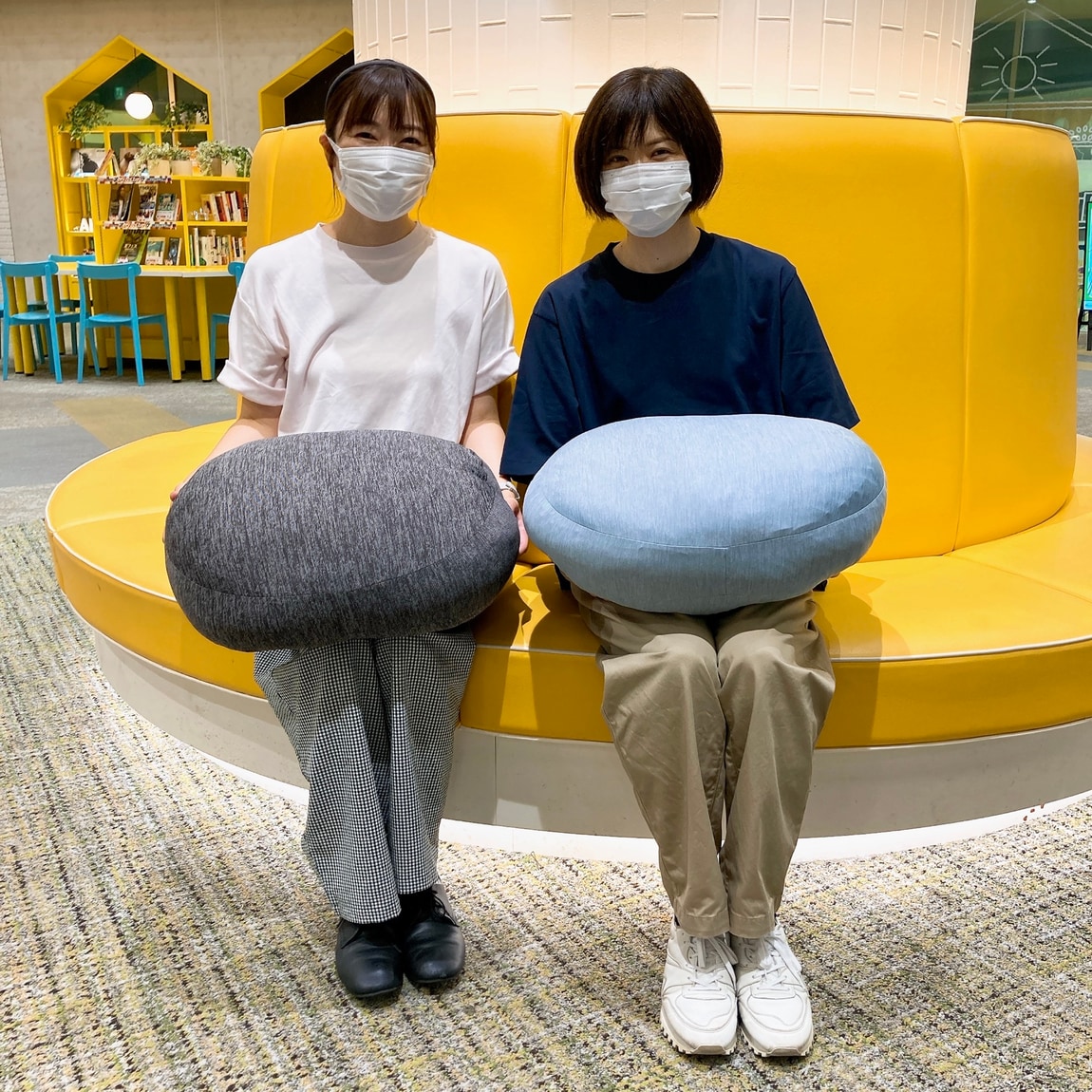 あまがさきキューズモール】背当てにもなるひんやりマルチクッションで