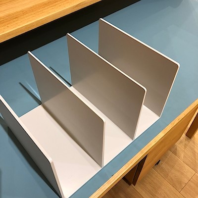 スチロール仕切りスタンド・ホワイトグレー | 無印良品