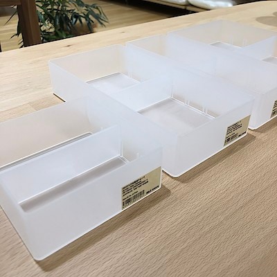 ポリプロピレンケース引出式・横ワイド・薄型 | 無印良品