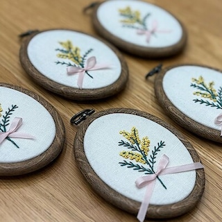 【広島パルコ】春を飾る　ミモザの刺繍フレーム｜イベントレポート