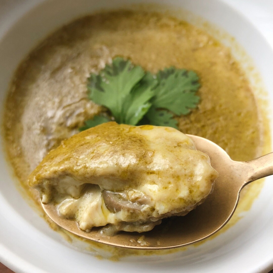 【難波】グリーンカレーで茶わん蒸し
