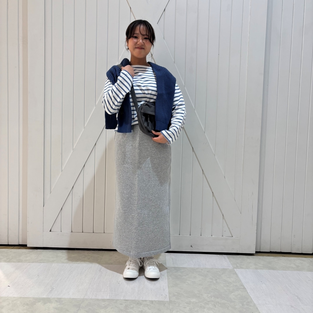 スウェットIラインスカート
