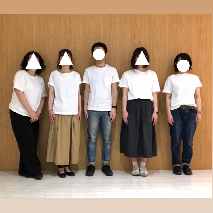 キービジュアル画像：白いTシャツ | スタッフコーディネート