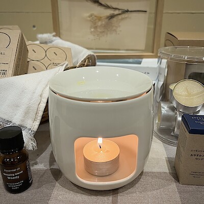 【イオンモール広島府中】ほのかなぬくもりと香りで癒しの時間を