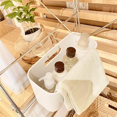 【イオンモール広島府中】　無印の収納用品に、吊るして使えるケースが仲間入り