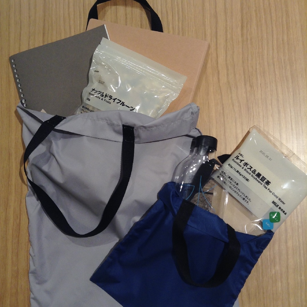 【岡山ロッツ】再生ポリエステル入り買い物バッグ