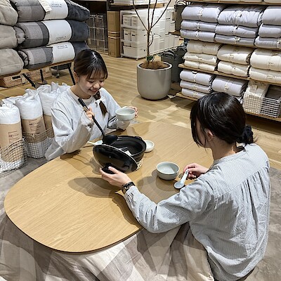 【アミュプラザ鹿児島】こたつで冬のゆったり時間|こたつにもなるローテーブル