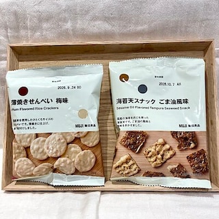 【ニッケパークタウン加古川】薄焼きせんべい　梅味　海苔天スナック　ごま油風味のご紹介