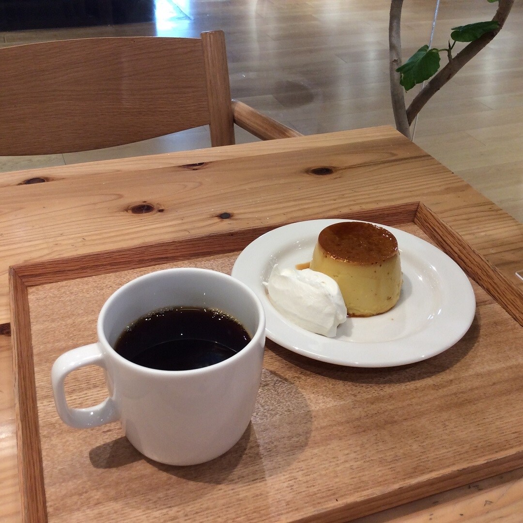 【Cafe&Meal MUJI近鉄あべのハルカス】コーヒーとプリン