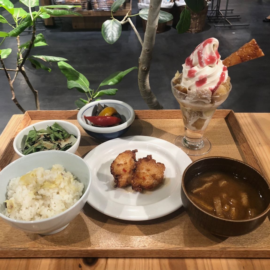 焼きりんごパフェセット