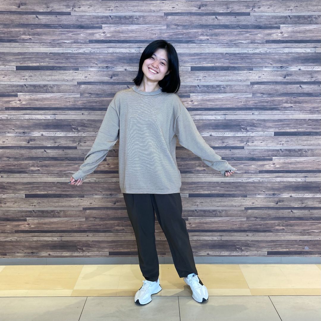 紳士　乾きやすい洗えるニット　長袖Tシャツ
