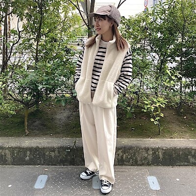 【イオンタウン姶良】　もこもこあったか　ボアフリースベスト