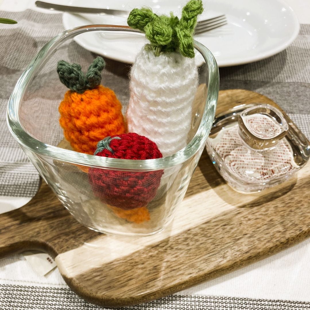 耐熱ガラス容器と重石