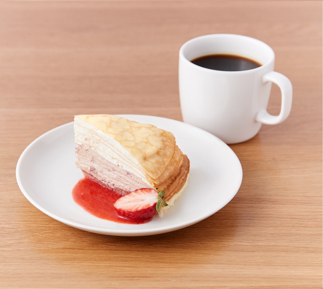 キービジュアル画像：いちごのミルクレープ特別価格｜季節のお得なメニュー