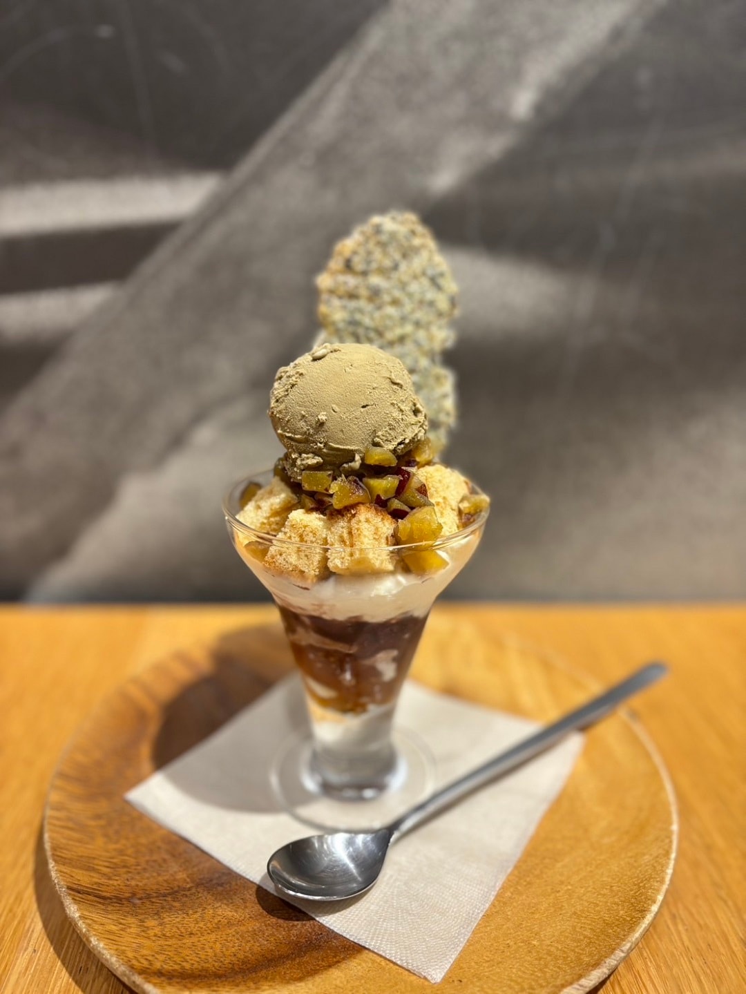 【Cafe＆MealMUJI上野マルイ】ほうじ茶のパフェ