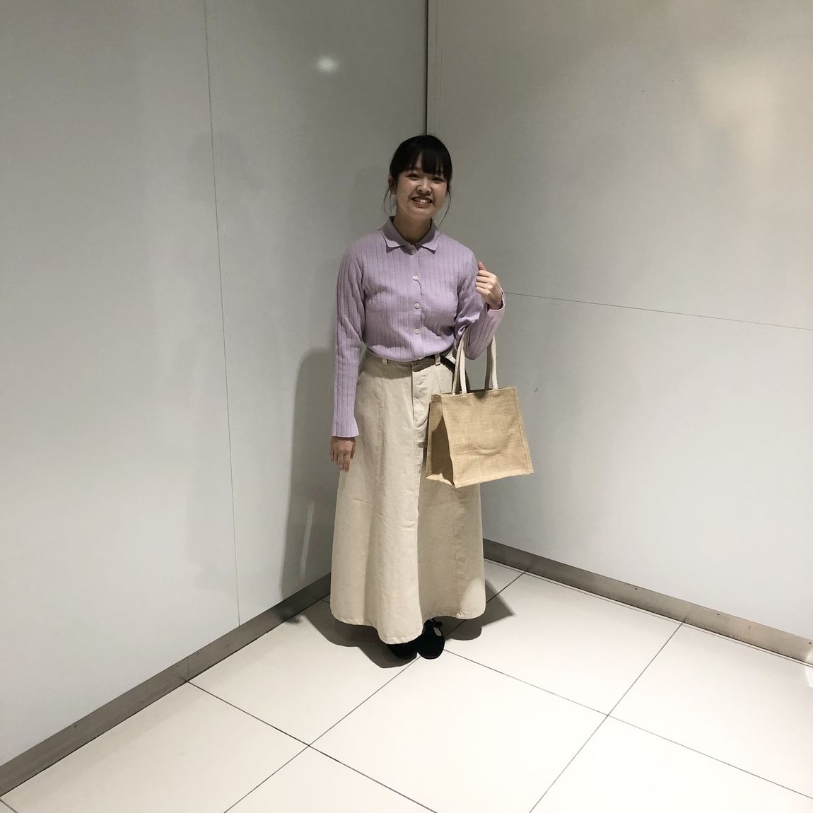 ラベンダーのコーデ