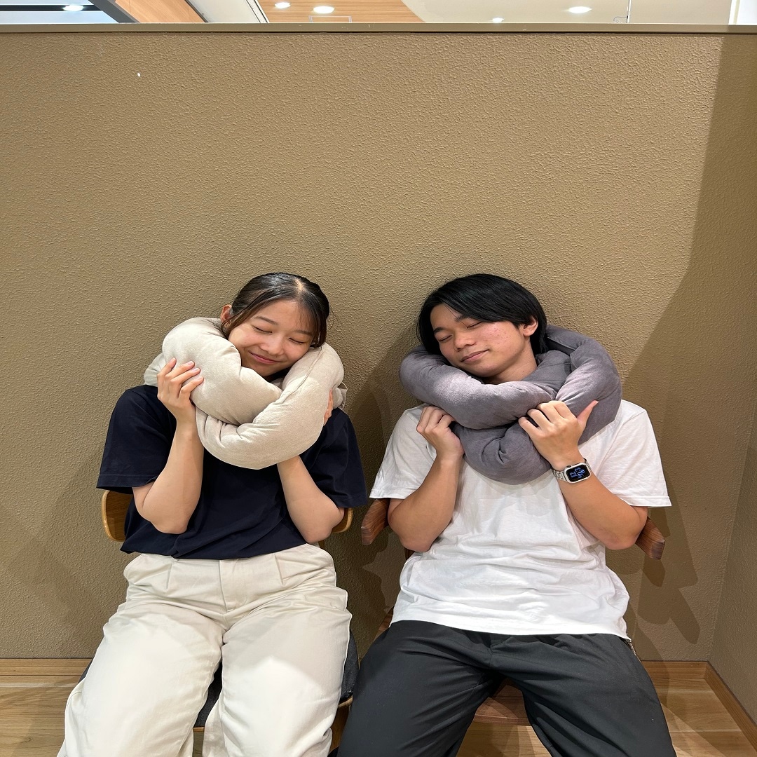 ループクッションを使用している人
