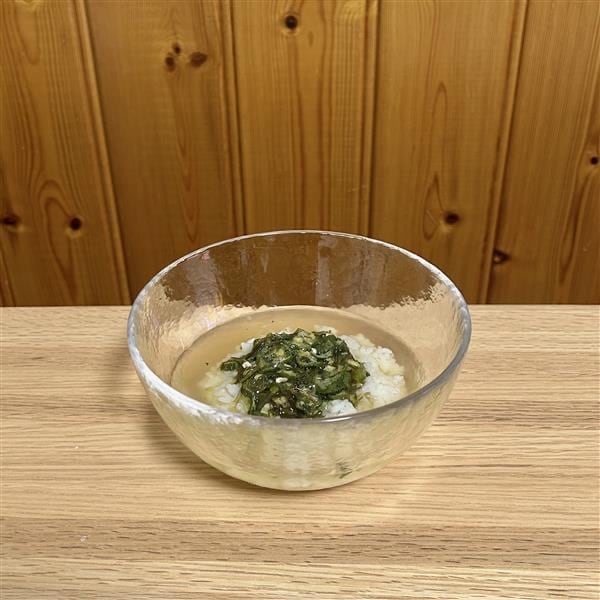 冷やし茶漬け　きざみ野菜の山形だし　盛り付け例
