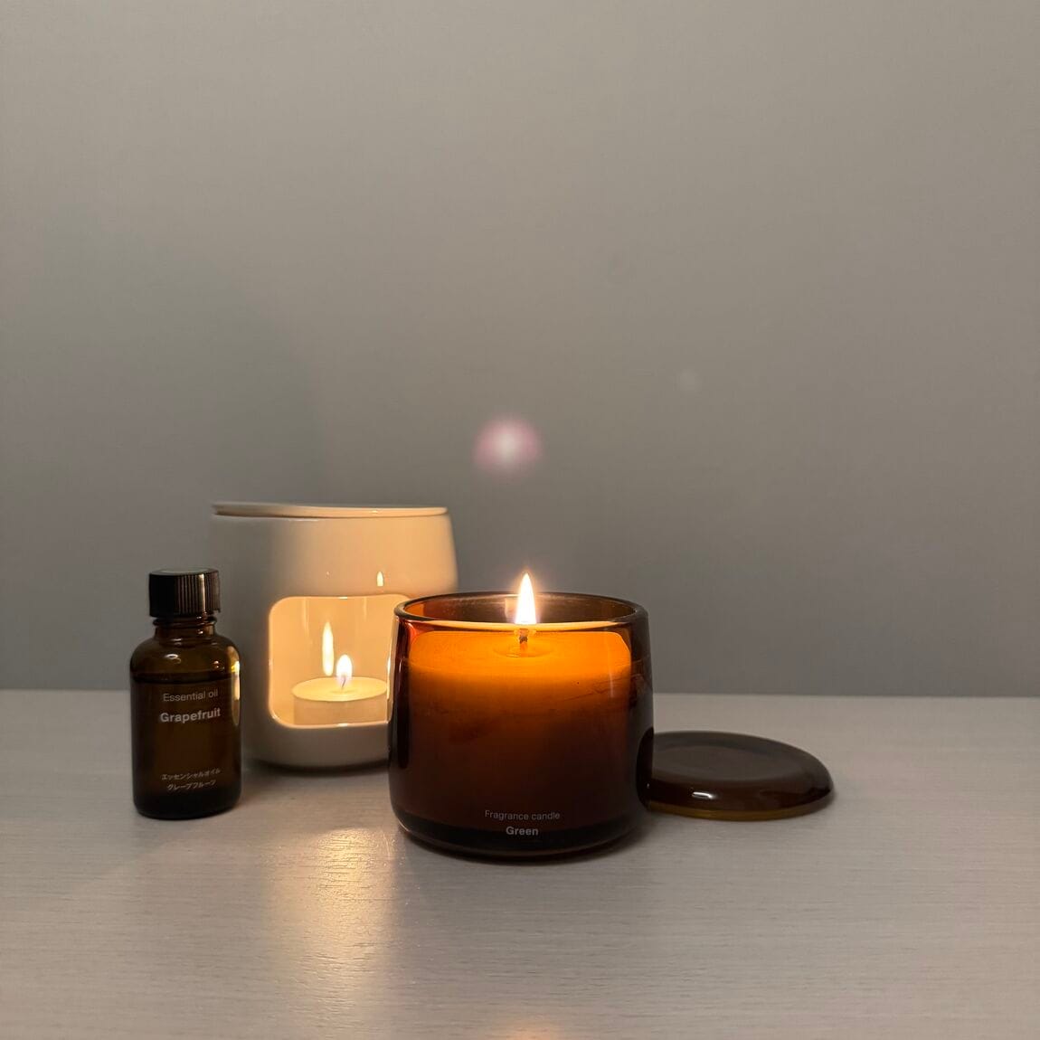 アロマポットとフレグランスキャンドル