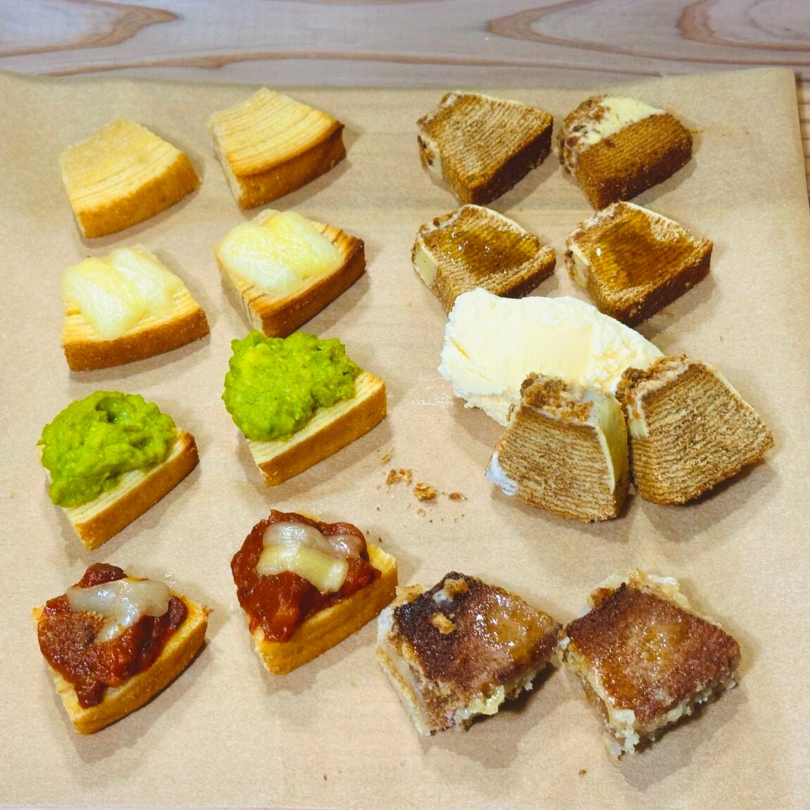 みんなで作るバウムアレンジレシピ各四種画像