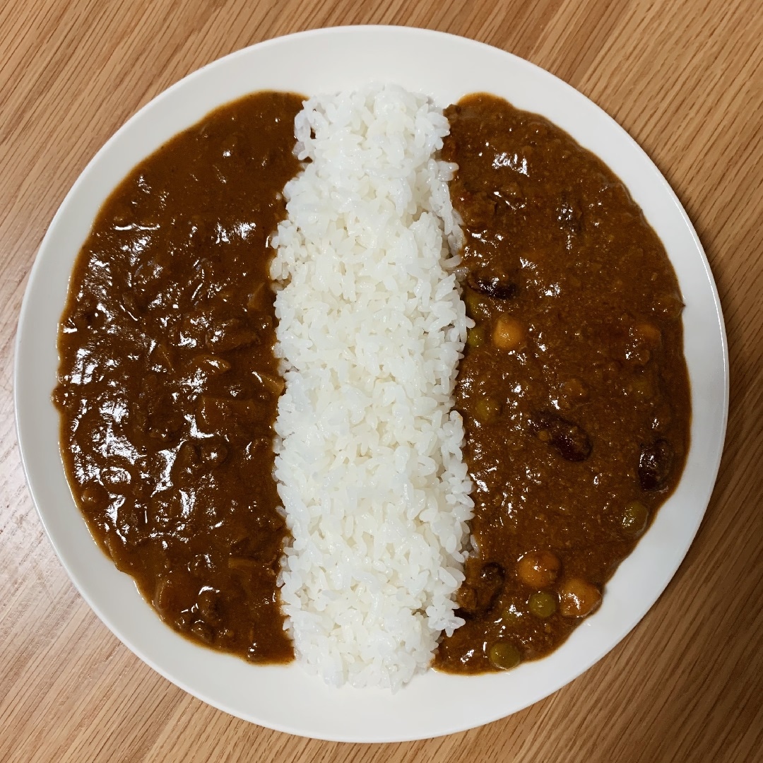 鹿肉と猪肉のカレー