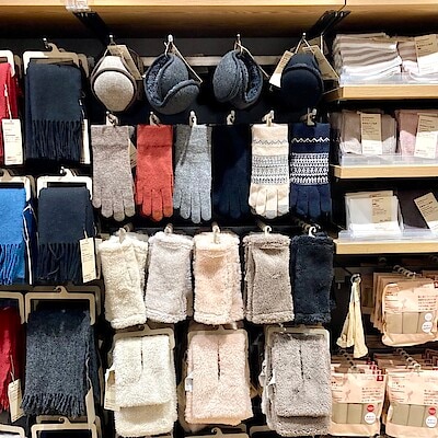 【無印良品500 ペリエ千葉エキナカ】新商品 | 指先から暖かく