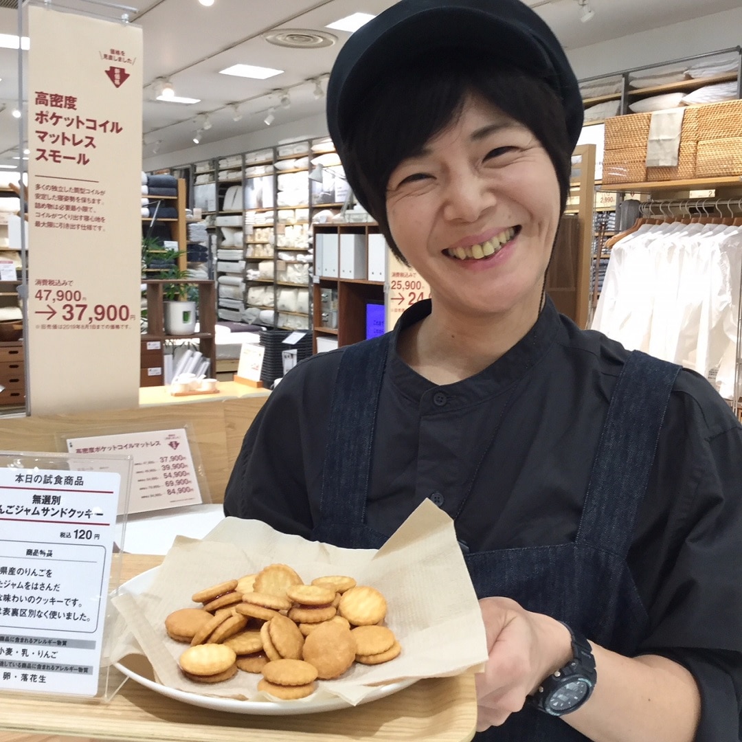 キービジュアル画像：今日の試食 ～無選別 りんごジャムサンドクッキー～
