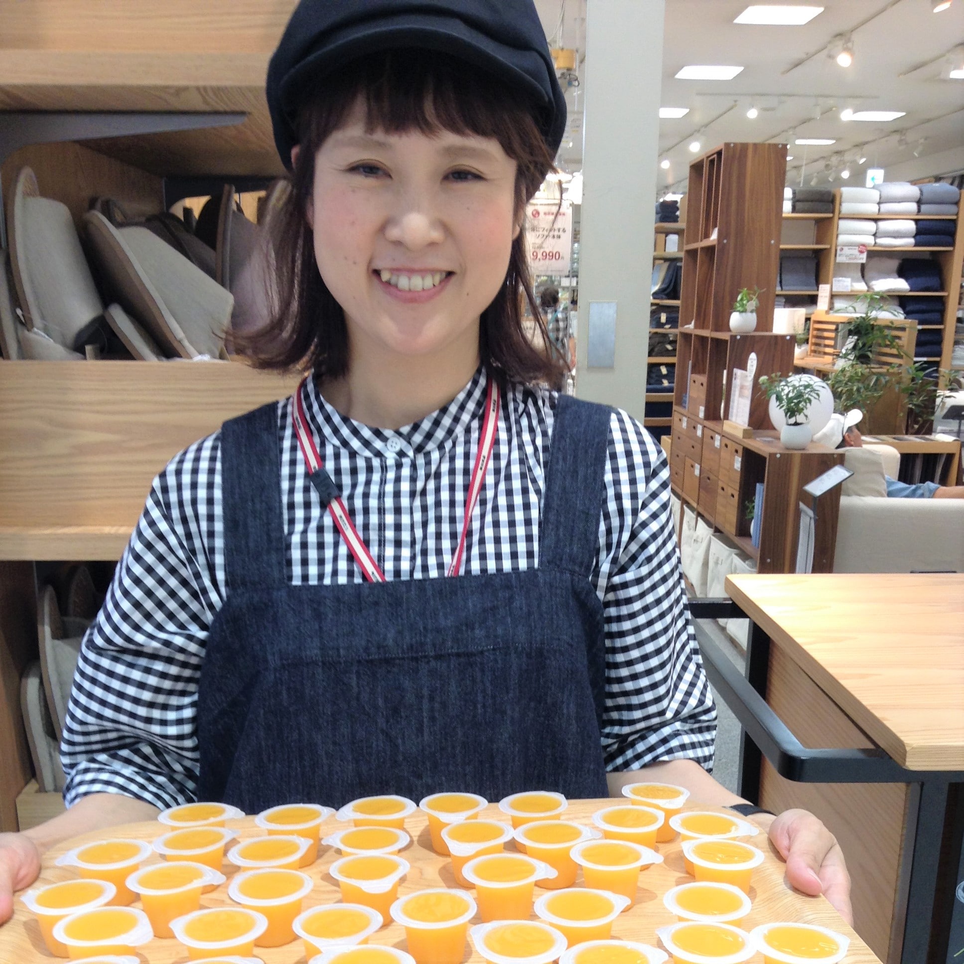 キービジュアル画像：今日の試食~~果汁100％ひとくちゼリー　みかん~~