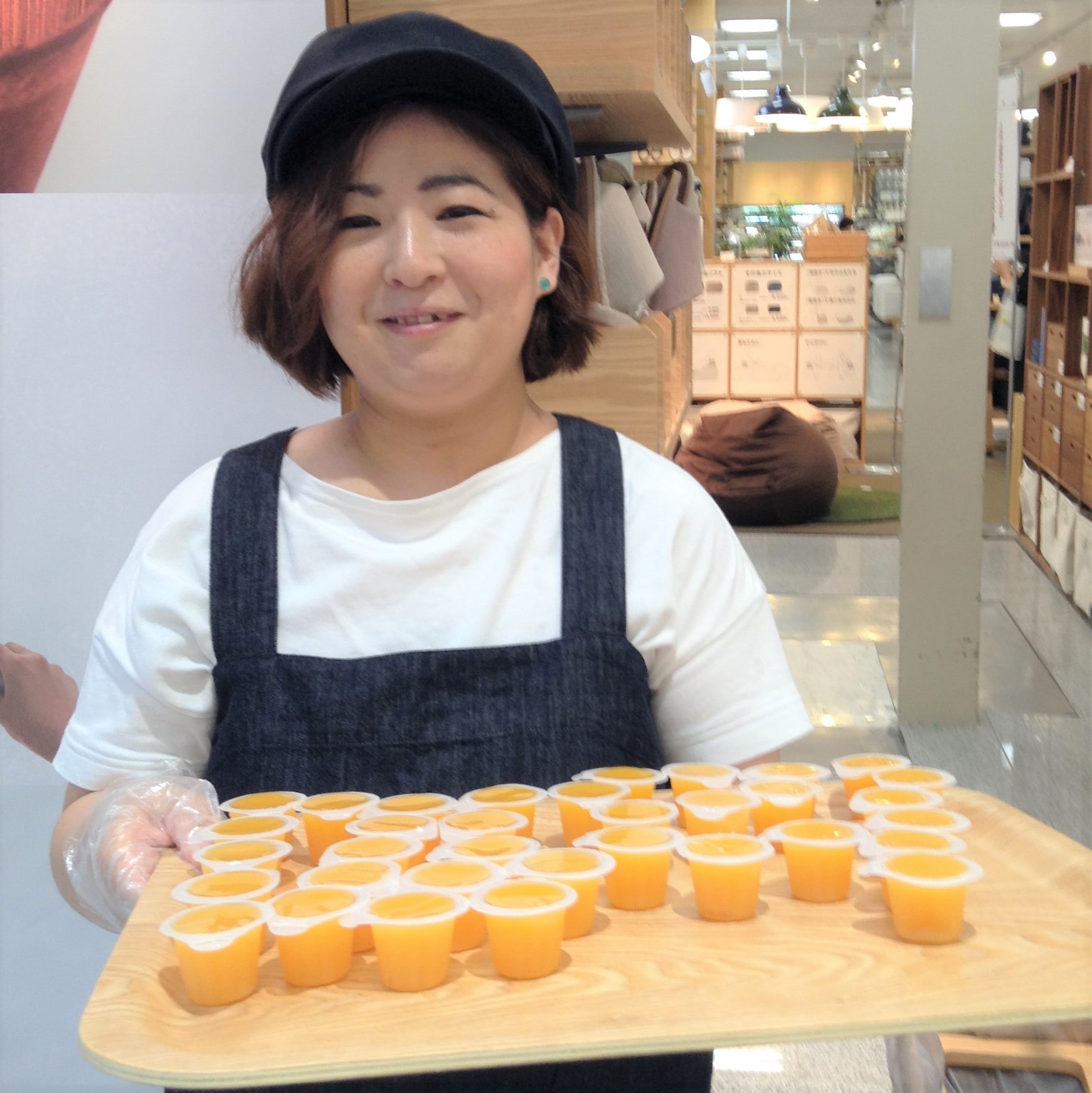 キービジュアル画像：今日の試食~果汁100％ひとくちゼリーみかん~