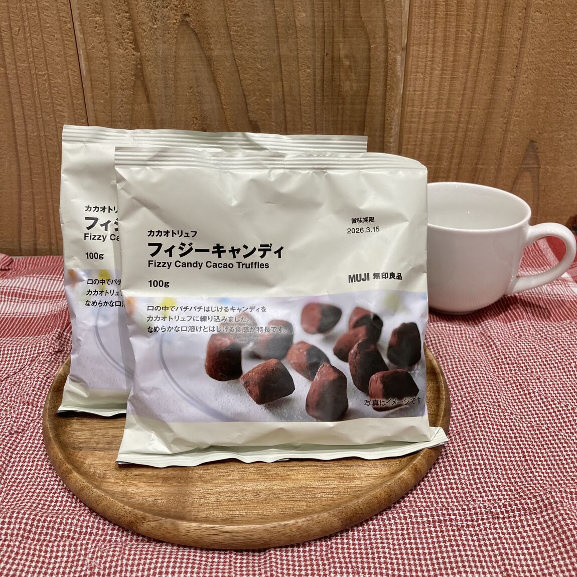 カカオトリュフ　フィジーキャンディのパッケージ