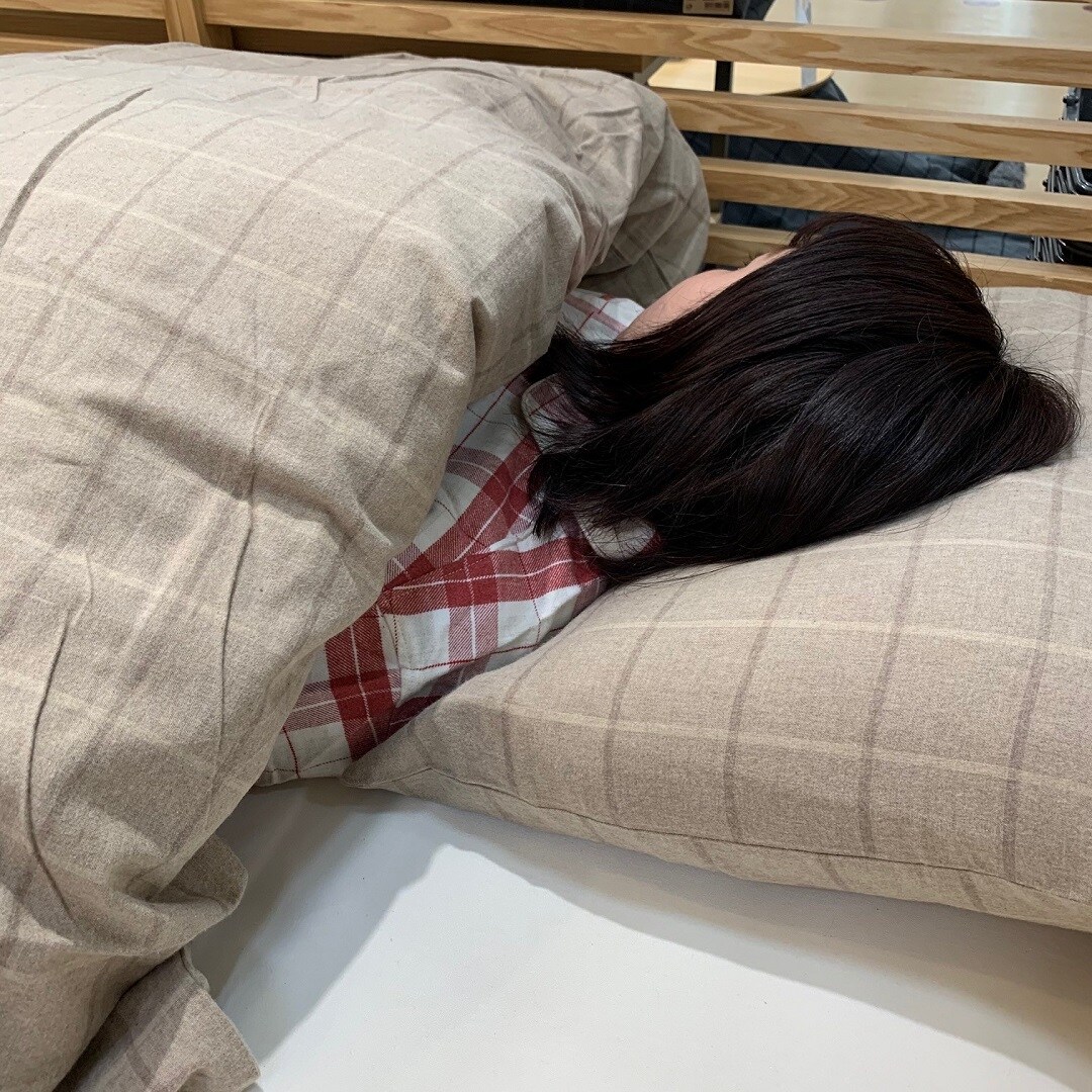 寝ている姿