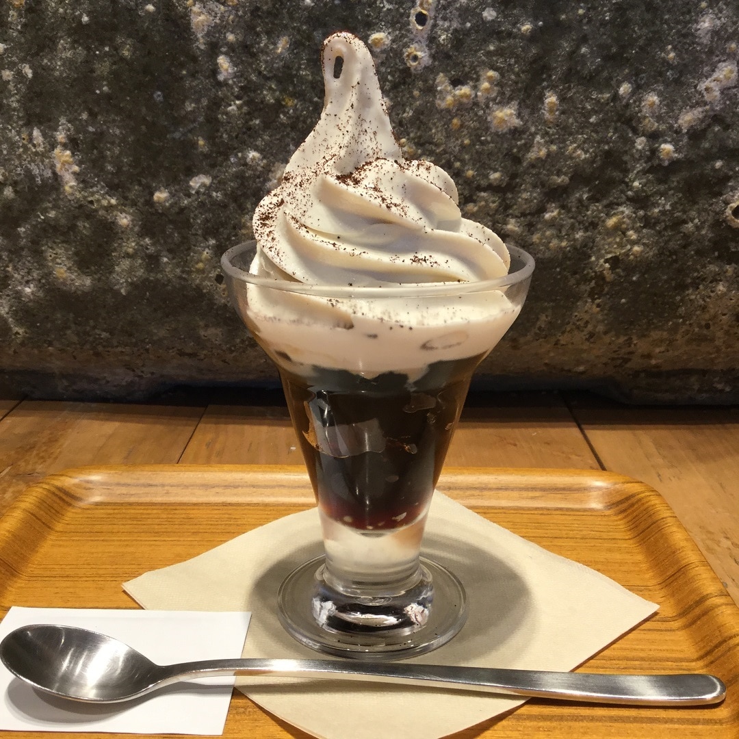 【CafeMUJIキャナルシティ博多】ほろ苦い　コーヒーゼリーのパフェ