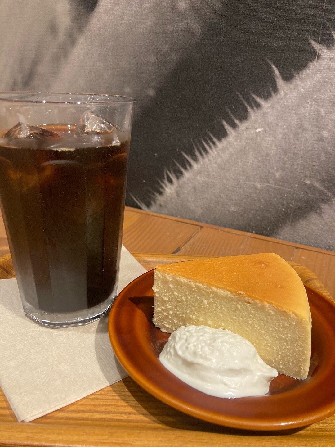 【CafeMUJIキャナルシティ博多】シンプルなチーズケーキです