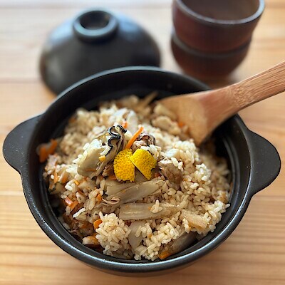 【ゆめタウン東広島】年の瀬に瀬戸内海産牡蠣の炊き込みご飯を食べよう