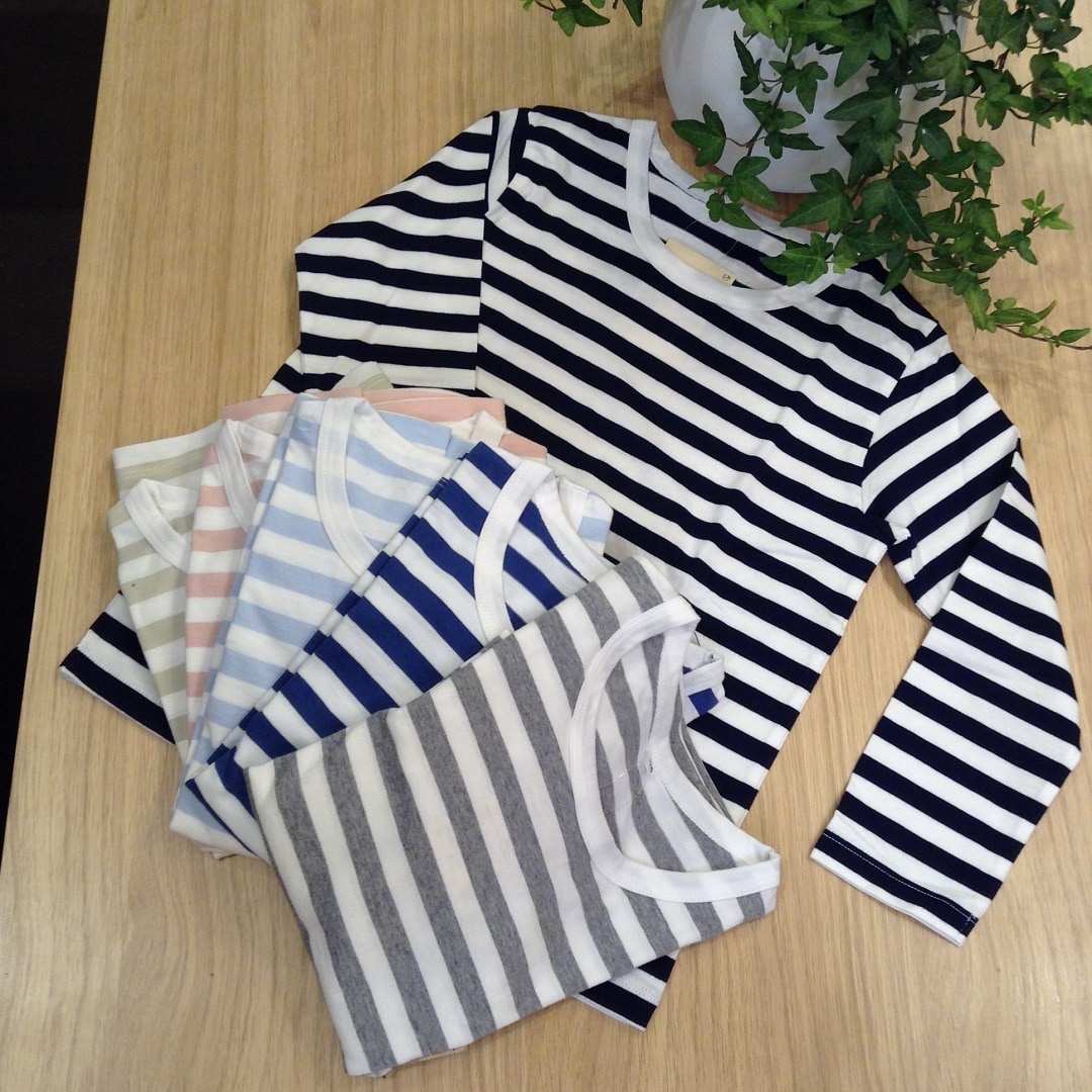 キービジュアル画像：新入学にあると便利なしましま長袖Tシャツ｜スタッフのおすすめ