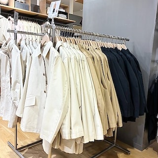 【新百合丘オーパ】無印のものあつめ｜婦人 撥水 コットン混 ツイル ステンカラーハーフコート