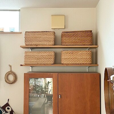 【アリオ倉敷】スタッフの愛用品#6｜重なるラタン長方形バスケット