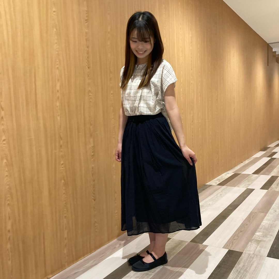 強撚ギャザースカート
