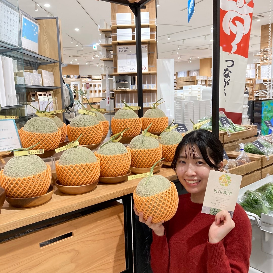 メロン売場の写真