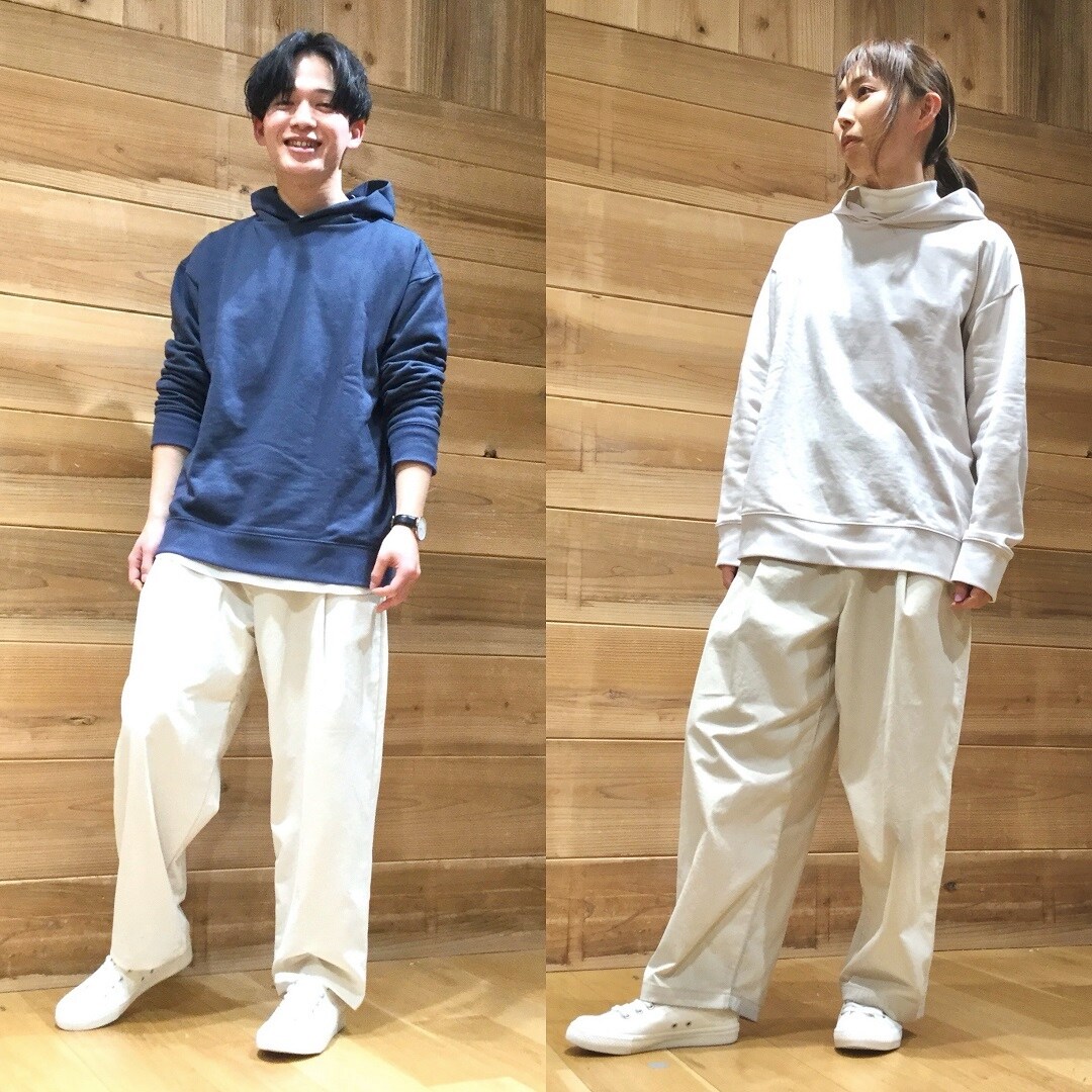 MUJI Labo  プルオーバーパーカー　スモーキーブルー　男女兼　 L〜XL