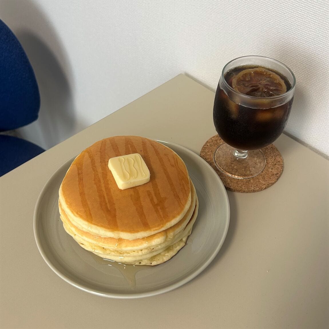 パンケーキとコーヒー