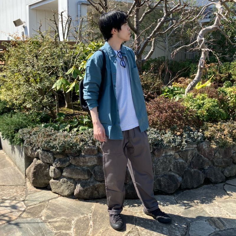 洗いざらしオックスシャツ