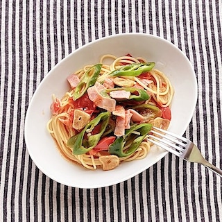 【京都山科】万願寺とうがらしとトマトのパスタ｜季節野菜のレシピ